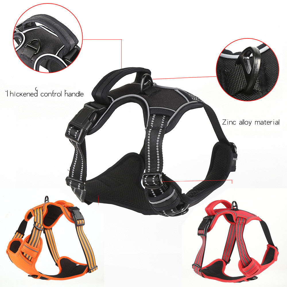 No-Pull™ Reflective Dog Harness – Breathable, Adjustable & Comfortable Vest for Daily Walks