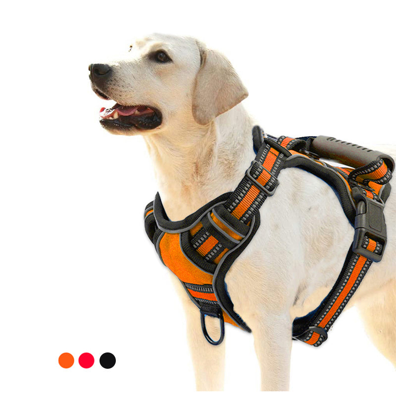 No-Pull™ Reflective Dog Harness – Breathable, Adjustable & Comfortable Vest for Daily Walks